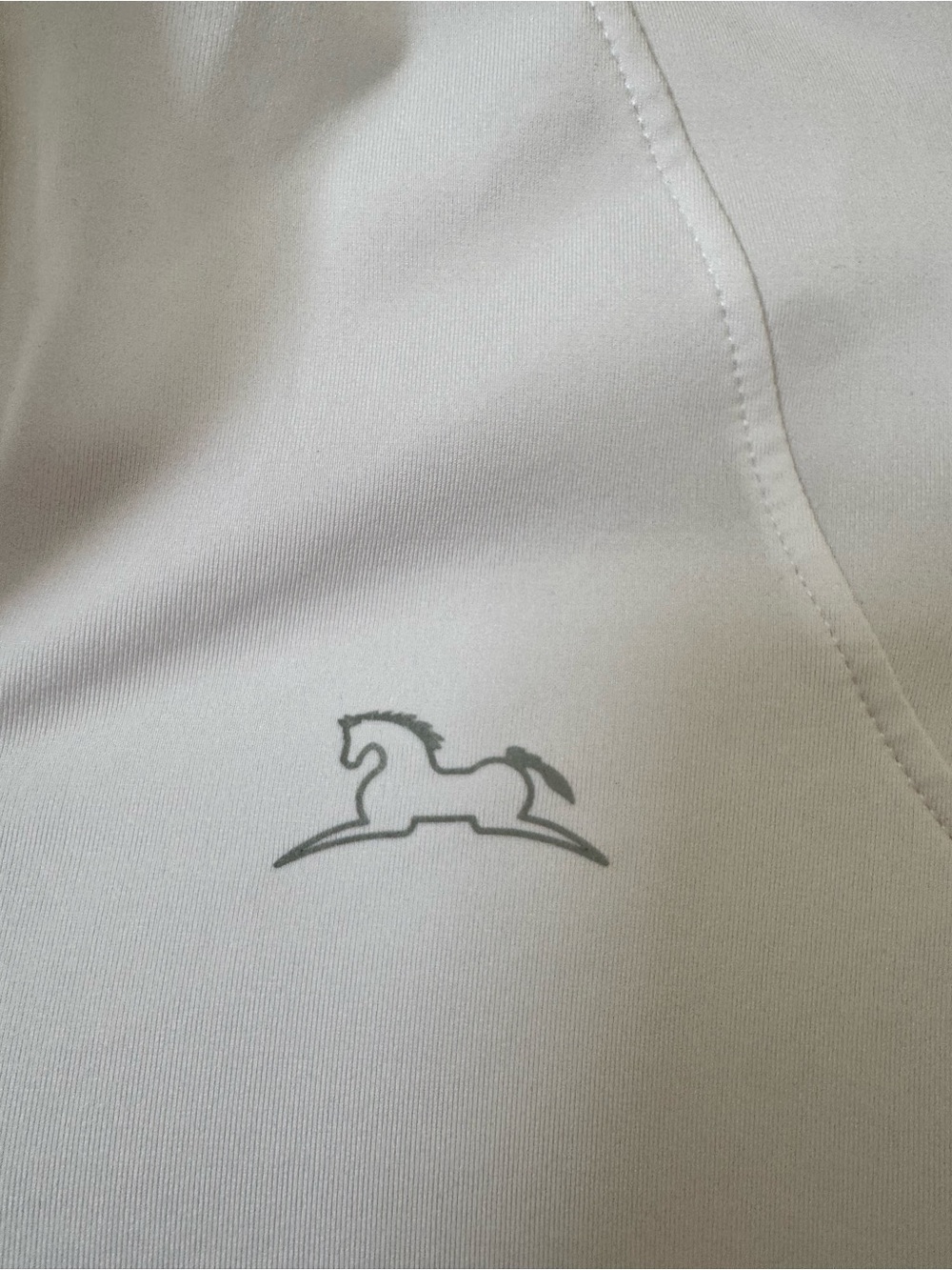 RJ Classics Maddie Jr Horse Show Shirt Girls Medium 8-10 White Strawberry Trim - Picture 3 of 7